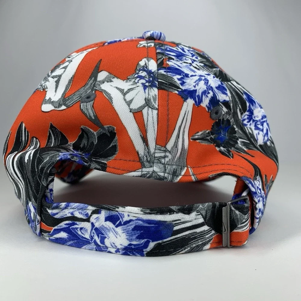 Floral Orange Womens Nike Hat 1Size Heritage86 OSFM Strapback Baseball Cap